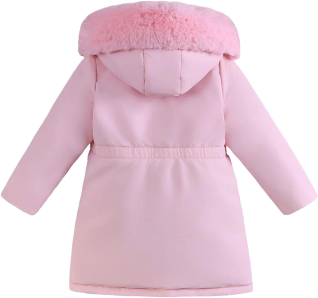 Girls Winter Coat Heavyweight Padded Puffer Jacket Kids Parka Fleece Snow Clothes