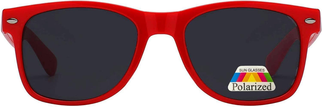 Kids Polarized Sunglasses - UV Protected, Anti-Glare Rectangle Sunglasses for Toddlers, Boys & Girls
