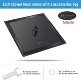 Rain Shower Head, High Flow Stainless Steel Square Rainfall Shower, Waterfall Bath Shower Body Covering