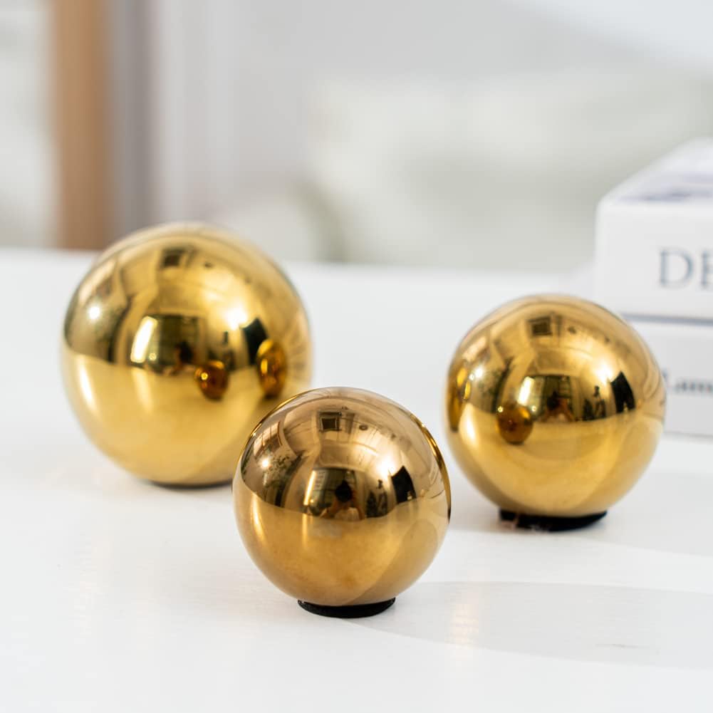 Decorative Orbs Abstract Art Ball () Ceramic Statue Sculpture Decoration Ornaments Dining Room Office Cabinet - Set of 3