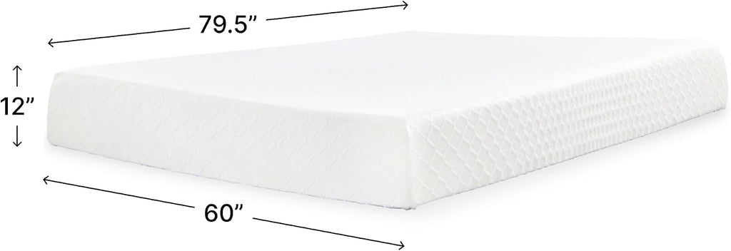 12 Inch Memory Foam Queen Mattress in a Box | Stretch knit cover and 12-inch profile, CertiPUR-US foam designed for