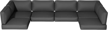 Replacement Cushions Furniture, 14-Piece Outdoor Cushions (Grey) | Deep Seat, Outdoor Replacement Cushions for 6-Seat