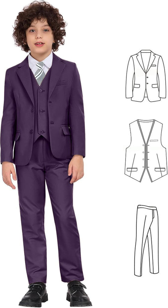 Boys Formal Suit Set Kids 3 Piece Suit Teen Toddler Boy Suits