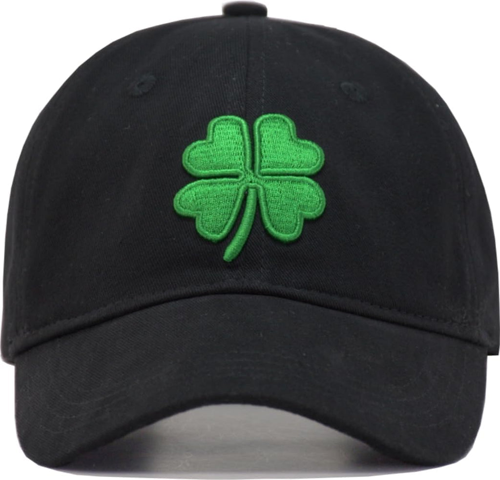 Kids Baseball Cap with Embroidered Lucky Clover - Adjustable Boys Girls Golf Hat, Ideal Gifts for Toddler, Kids