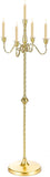 42.7" Tall Candelabra Candle Holder, 5 Arms Gold Candlestick Holders, Floor Candelabras Centerpiece for Taper Candles