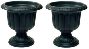 Classic Urn Planter, Black, Outdoor Use