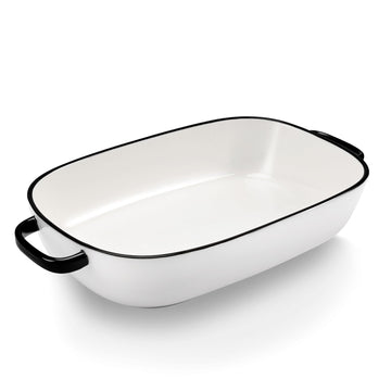 4.5 Quart Ceramic Baking Dish, Serving Bakeware for Casserole, Lasagna, Gratin, Broiling, Roasting, and Baking.Large Deep