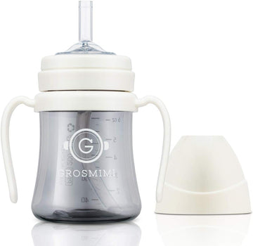 Spill Proof no Spill Magic Sippy Cup with Straw with Handle for Baby and Toddlers, Customizable, PPSU, BPA Free 6 oz