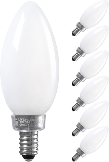 Dimmable E12 LED Candelabra Bulb 2700K Soft White