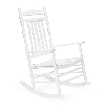 Wooden Rocking Chair, Outdoor Rocking Chair, White(1PC)