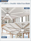 Fanbulous 84 Inch Nickel Ceiling Fan - Image 2
