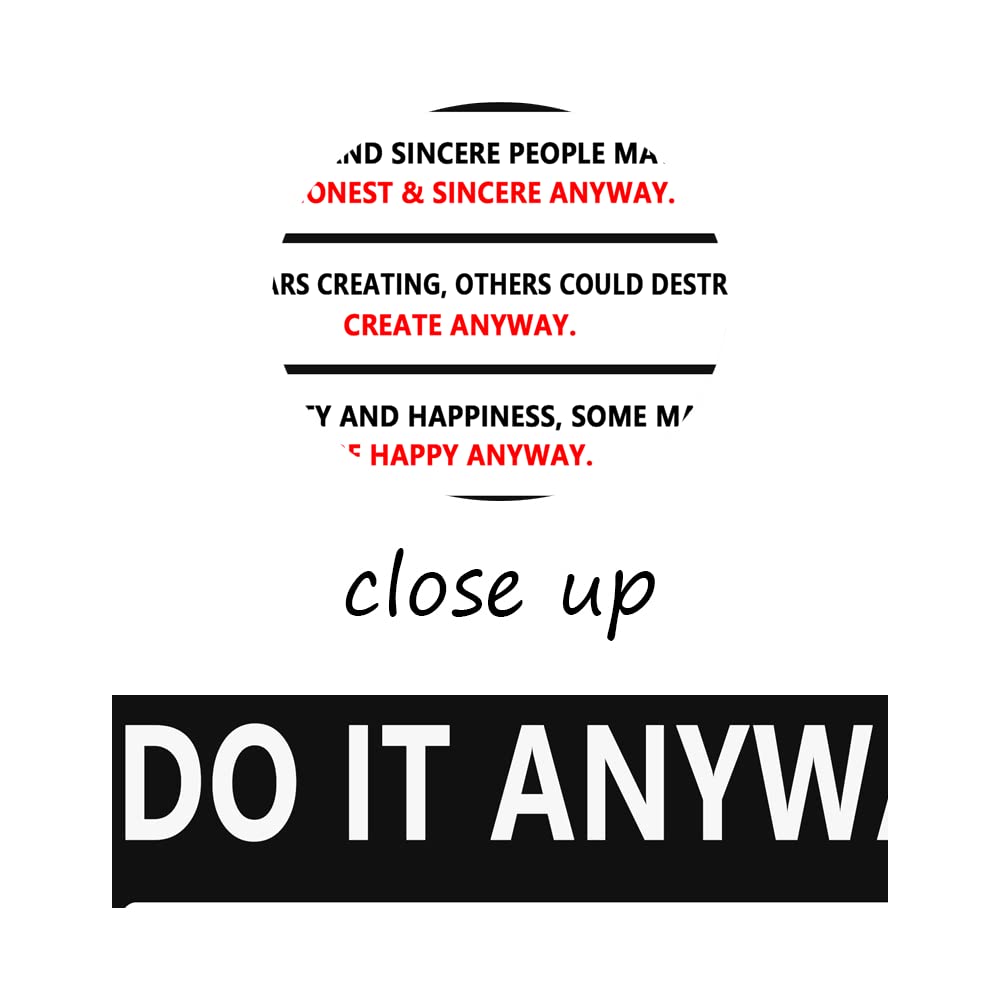 Do It Anyway Canvas Wall Art Inspirational Mother Teresa Quote Poster Wall Decor Paintings Wooden Framed Artwork