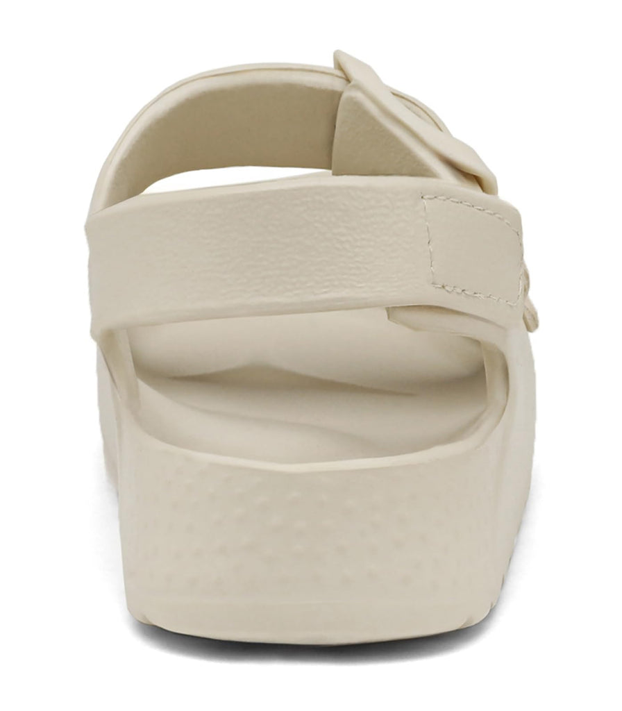 Toddler Boys Girls Double Buckle Sandals Children's Adjustable Back Strap Water Sandal, Beige, 6 Toddler