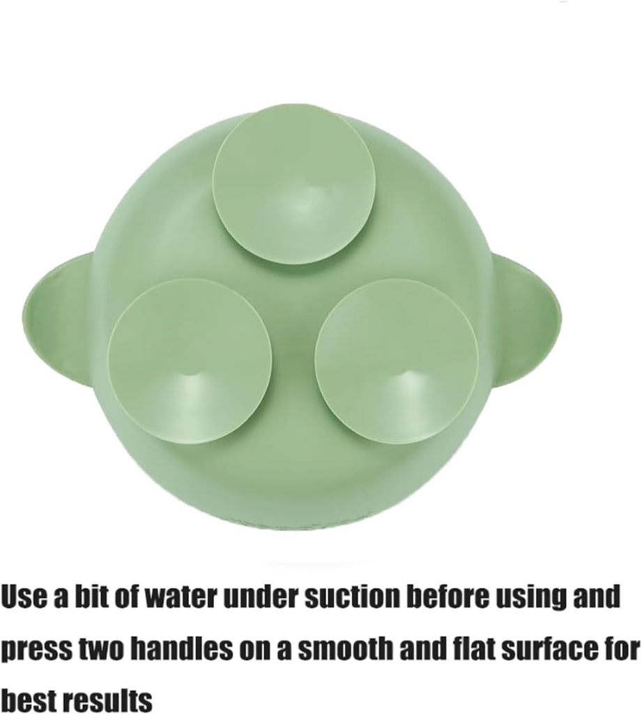 2 Pack Stainless Steel Baby Suction Bowls with Silicone Utensils