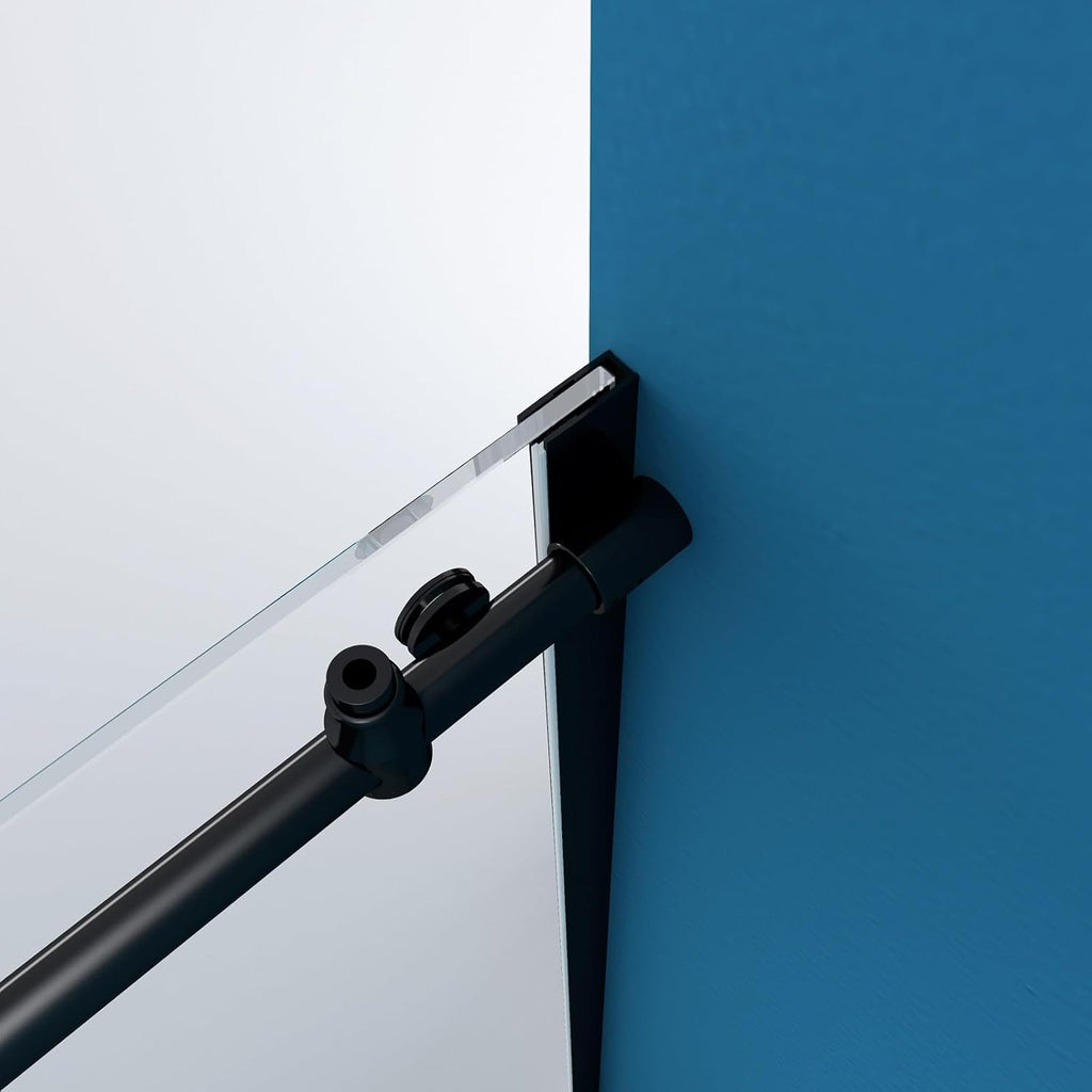 56" -60 "W x 75" H Frameless Shower Door, Bathroom Sliding Shower Door