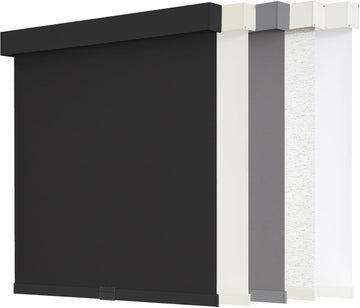 Cordless Blackout Roller Shades, 21" W x 72" H, Black