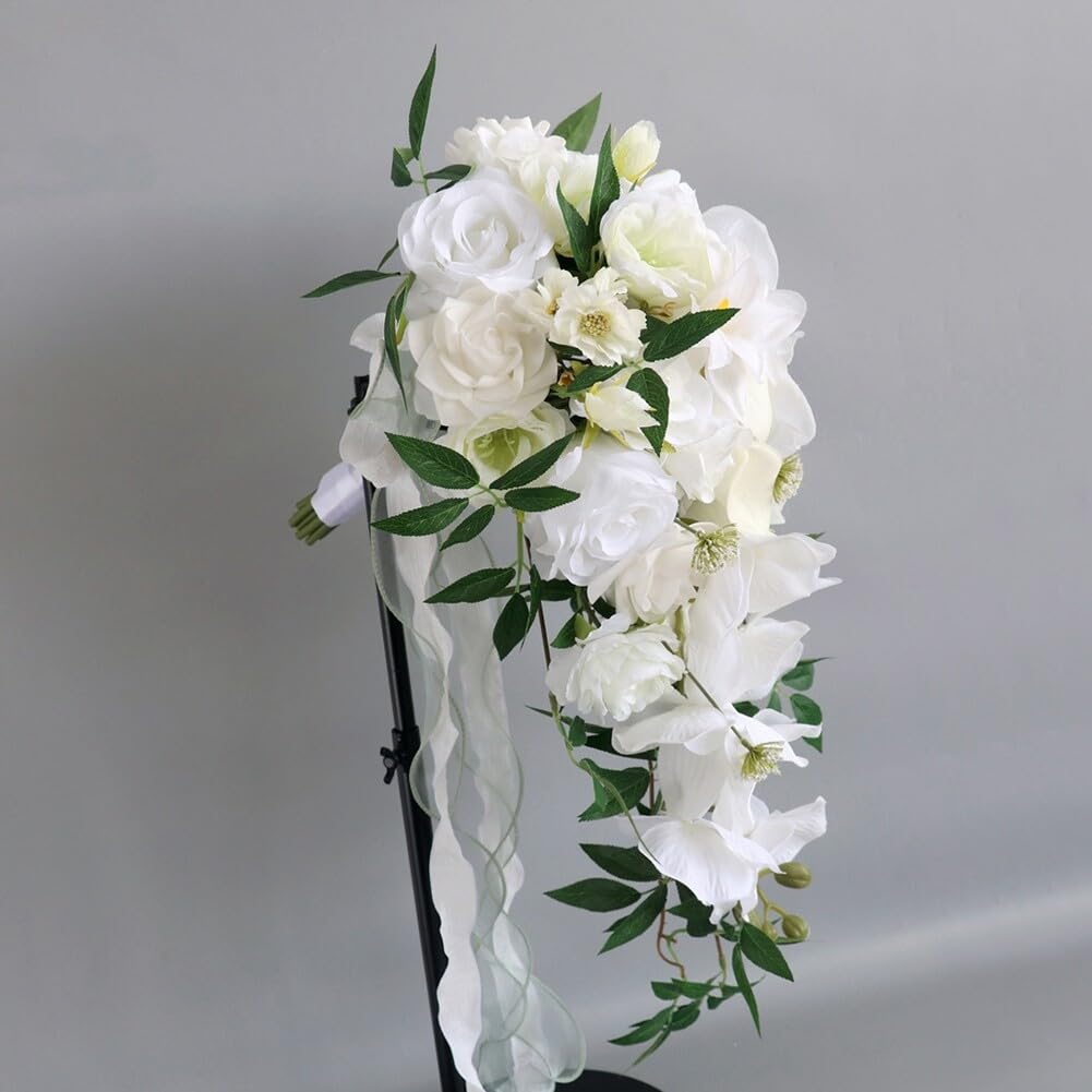 Wedding Bouquets Artificial Calla Lily Orchid Flowers Wedding Bouquets for Bride Bridesmaid Holding Flower Faux