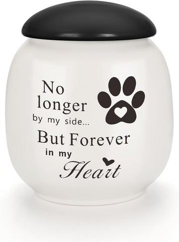 Pet Urn for Dog Cat Ashes Small Handmade Memorial Keepsake-Paw Print