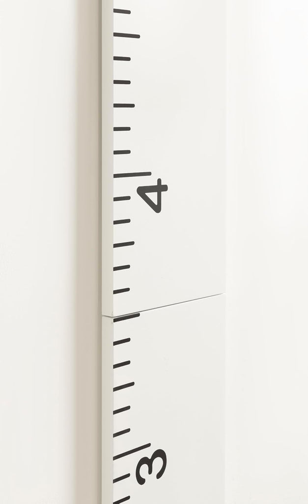 Modern 6. Foot Growth Chart Wooden Wall Ruler; 8 x 72; White; Decorative Wall-Mounted Height Chart for Kids for Use