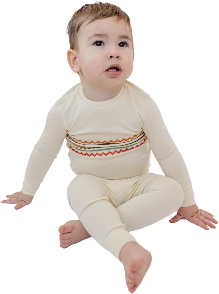 Toddler Pajamas, Modal 2 Piece Long Sleeve, Boys Girls, 2T (2 pack)