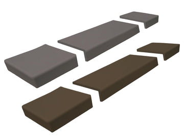 Soft Seat Edge Cushion Fireplace Hearth Guard Bumper Pad Child Proof Padding (Medium, Brown-fits Width from-69-80")