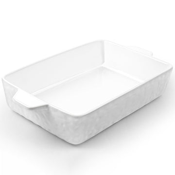 4 QT Baking Dish, Nonstick Lasagna Pan Oven Safe, 9 x 13in, White