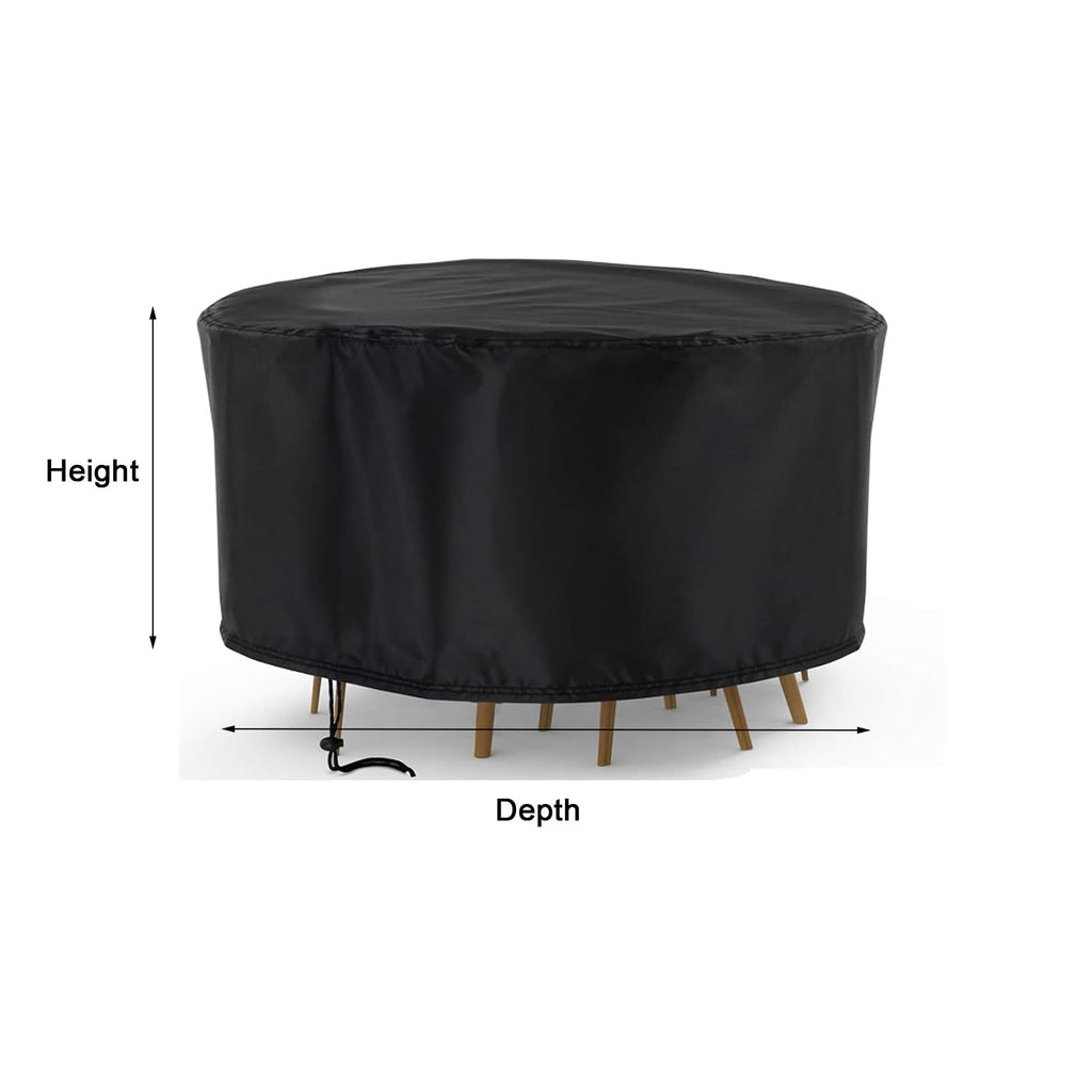 Waterproof Patio Furniture Set Cover Round 84"D x 31"H