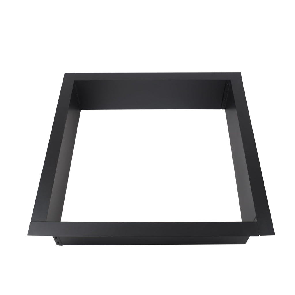 36" Solid Steel Square Fire Ring