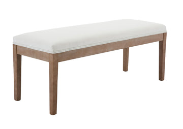 Linen Dining Bench Upholstered Entryway Bench Farmhouse Shoe Bench Seat Ottoman Living Room Bedroom End of Bed Dining