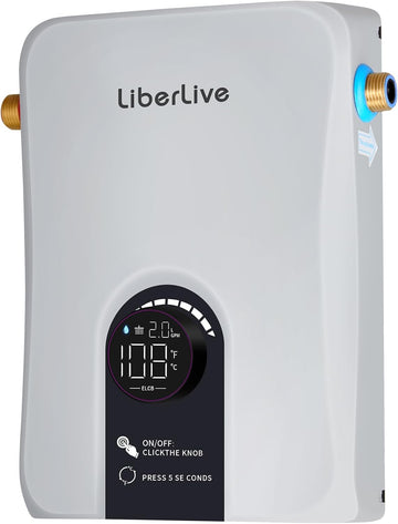 Electric Tankless Water Heater, 13kW 240V on Demand Instant Endless Electric Hot Water Heater for Residential Whole
