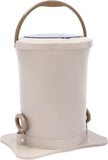 Manual Spin Dryer, Portable 3 Gallon Compact Clothing Dehydrator, Non Electric Foot Mini Laundry Machine with Clear