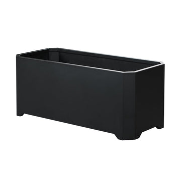 Metal Rectangular Planter Box 36"L x 15"W x 15"H Steel Black Planter Box