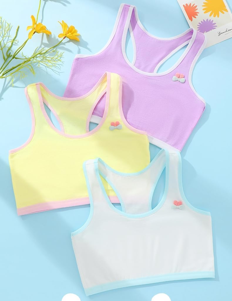 Cotton Training Bras for Girls Sports Bra for Teens