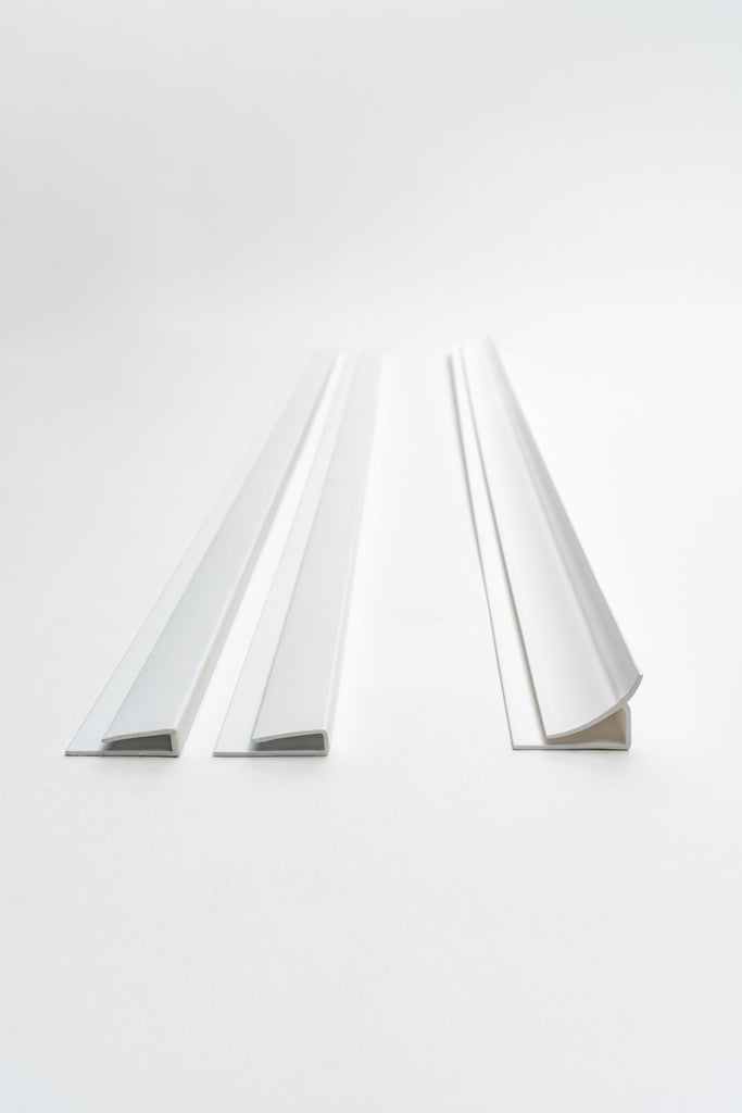 Plain to Beautiful Gloss White Subway Kitchen Backsplash Kit