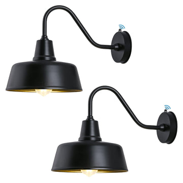 11 Inch Diameter Dusk to Dawn Barn Light Outdoor Gooseneck Lighting