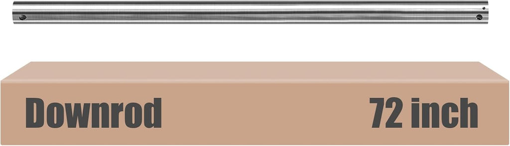 Brushed Nickel 72 inch ceiling fan downrod