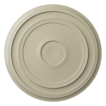 24 3/8"OD x 1 1/8"P Traditional Reece Ceiling Medallion (Fits Canopies up to 5 7/8"), Hand-Painted Clear Yellow