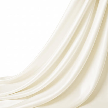 Beige Satin Fabric by The Yard, 1 Yard, 55 Inch Wide