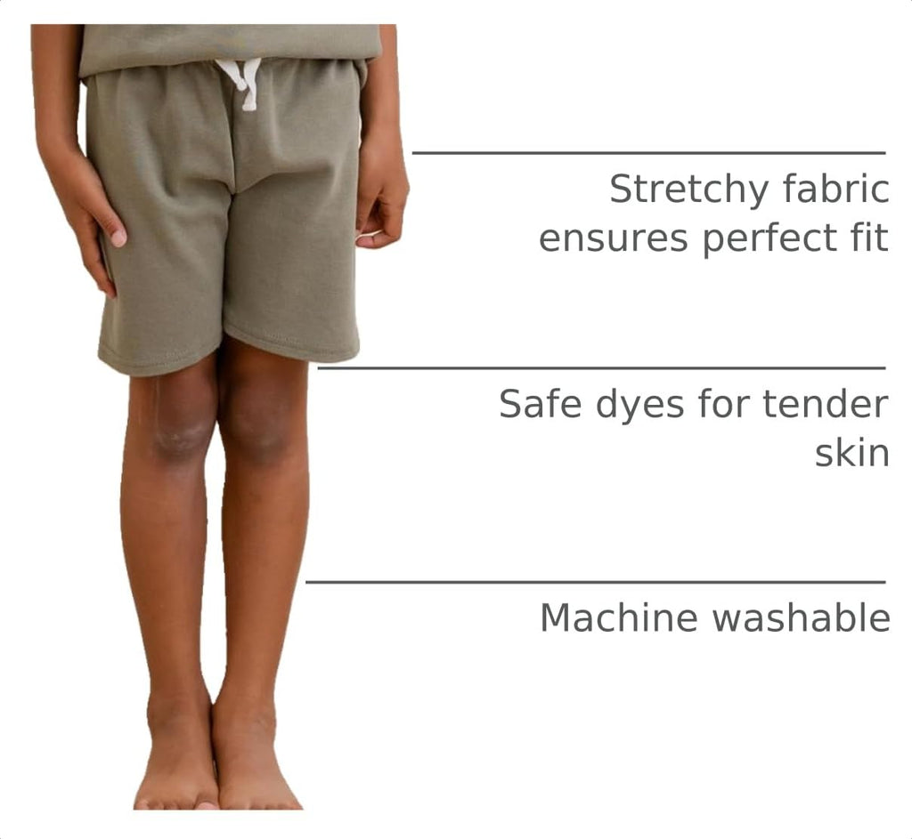 Baby Boy Shorts, Toddler Pull-on Knit Short, Summer Organic Cotton Shorts, 3 Pack Pants