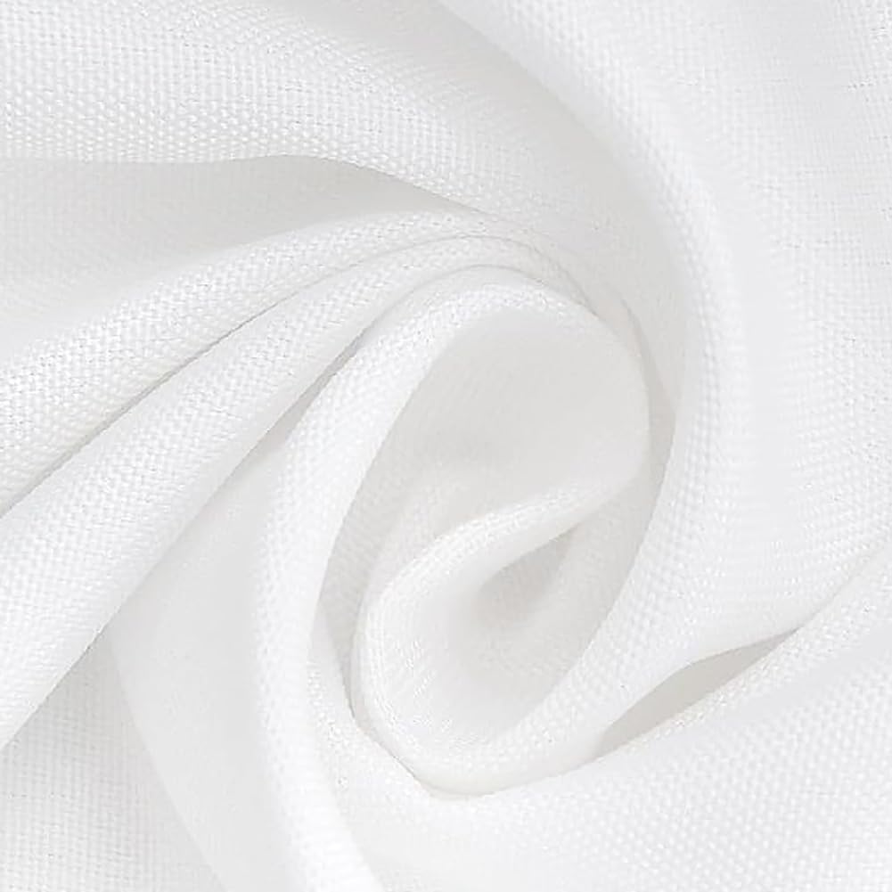 6 Pack White Table Cloth Rectangle Table 60 x 102 Inch Tablecloths for 6 Foot Rectangle Tables. Stain and Winkle