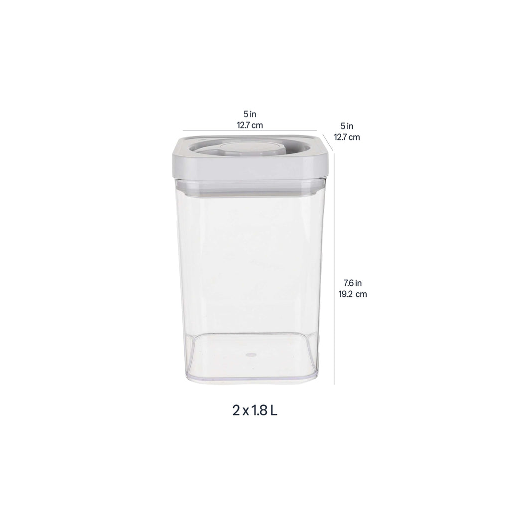 Airtight Food Storage Containers, BPA Free, Dishwasher Safe, with Twist/Turn Lids, Pantry Organization, 10-Piece