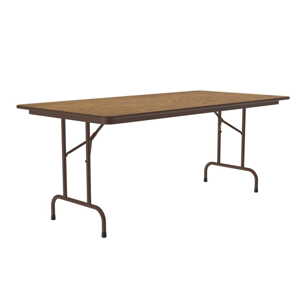 Commercial Laminate Folding Table, 36" x 72", Medium Oak