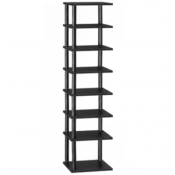 Vertical Shoe Rack, 8-Tier Narrow Shoe Shelf, Shoe Storage Organizer for Small Space, 11" L x 11" W x 53" H, Closet
