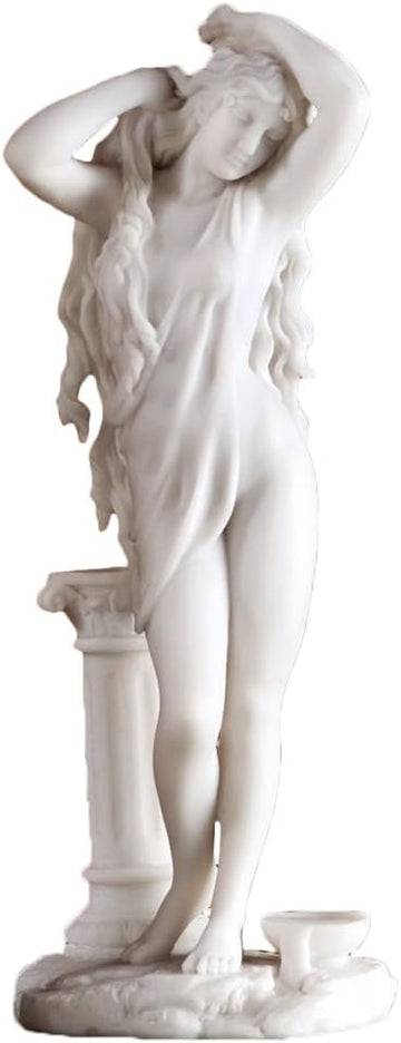 11.25" Aphrodite Statue - Greek Roman Goddess Sculpture in White Marble Finish - Venus Greek Goddess of Love Statuette