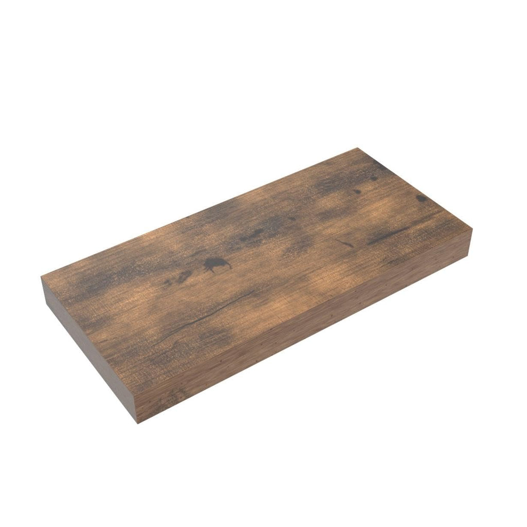 Floating Shelves for Wall Small Shelf (Brown, Set of 3, 15.7" x 6.7")