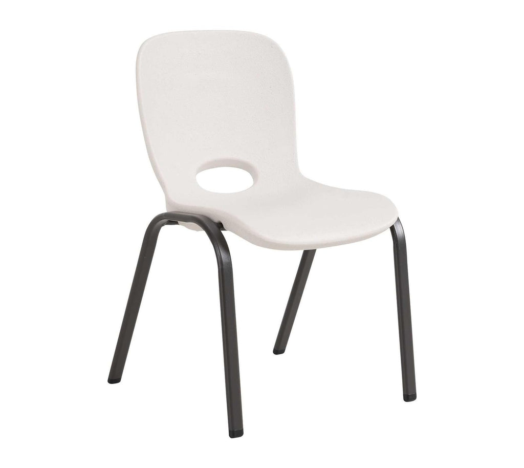 Kids Stacking Chair, Almond