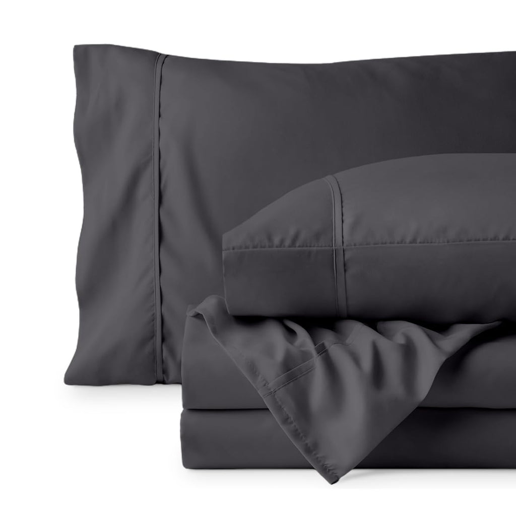 Queen Sheet Set - 1800 Ultra-Soft (Queen, Forged Iron Grey)