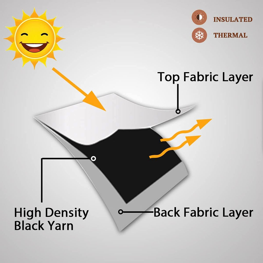 Blackout Curtains/Draperies/Drapes 108 Inches Long Thermal Insulated Window Treatment Panels Energy Saving Curain