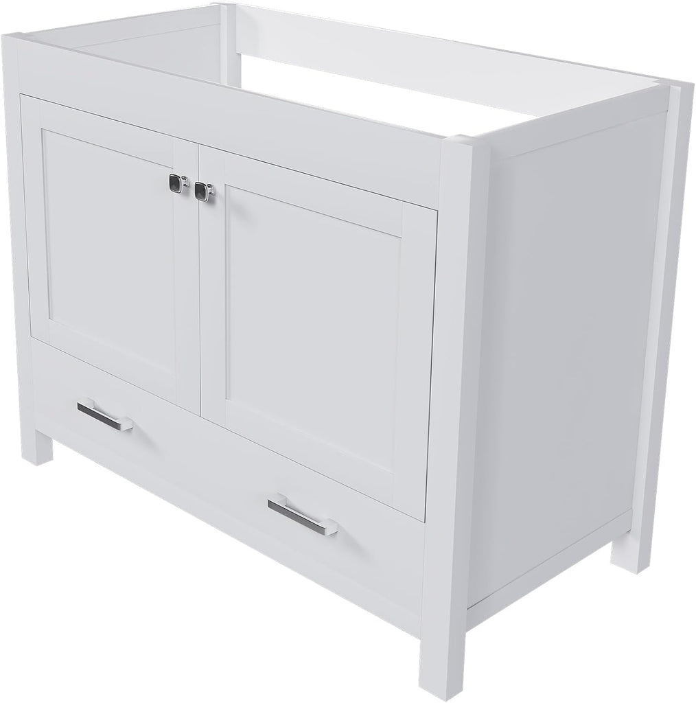 42" Bathroom Vanity Without Top Sink,Freestanding Cabinet Base with Soft-Close Door and Drawer