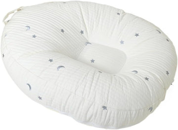 Large Nest Pillow with Cotton Cover, Skin Friendly Lounger Pillow Multifunctional Soft Floor Lounger Pillow Baby